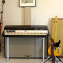 Accord & Co - personnalisation de claviers vintage - Fender Rhodes vu de face - couvercle à paillettes